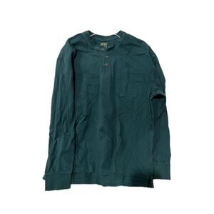 Redhead Qtr Button Green Rugy Shirt Mens Large